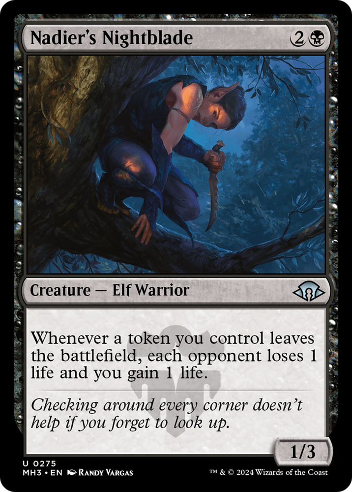 Nadier's Nightblade [Modern Horizons 3] Magic: The Gathering