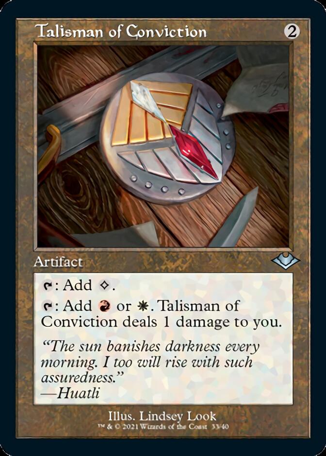 Talisman of Conviction (Retro) [Modern Horizons] Magic: The Gathering