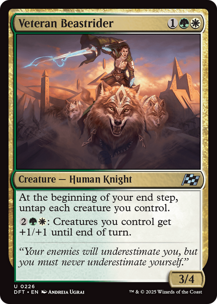 Veteran Beastrider [Aetherdrift] Magic: The Gathering