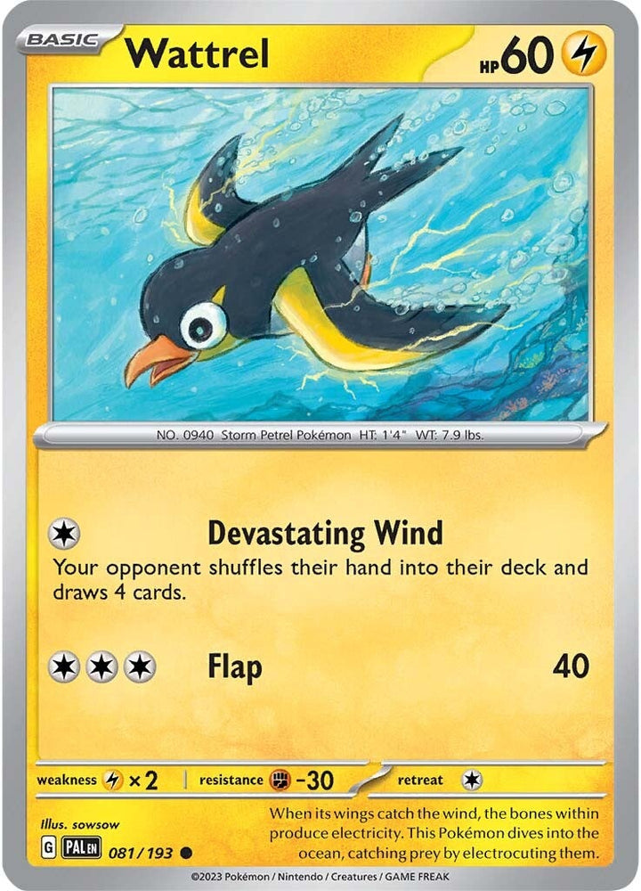 Wattrel (081/193) [Scarlet & Violet: Paldea Evolved] Pokémon
