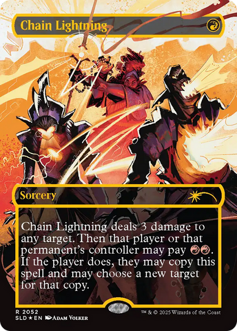Chain Lightning (2052) (Raised Foil) [Secret Lair Drop Series] Magic: The Gathering