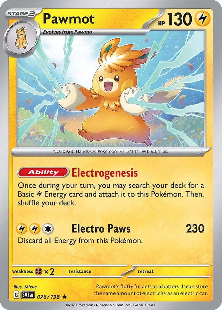 Pawmot (076/198) (Theme Deck Exclusive) [Scarlet & Violet: Base Set] Pokémon