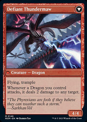 Invasion of Tarkir // Defiant Thundermaw [March of the Machine] Magic: The Gathering