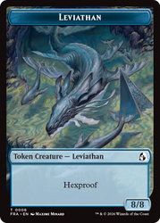 Leviathan // Beast Double-Sided Token [Reality Fracture Tokens] Magic: The Gathering