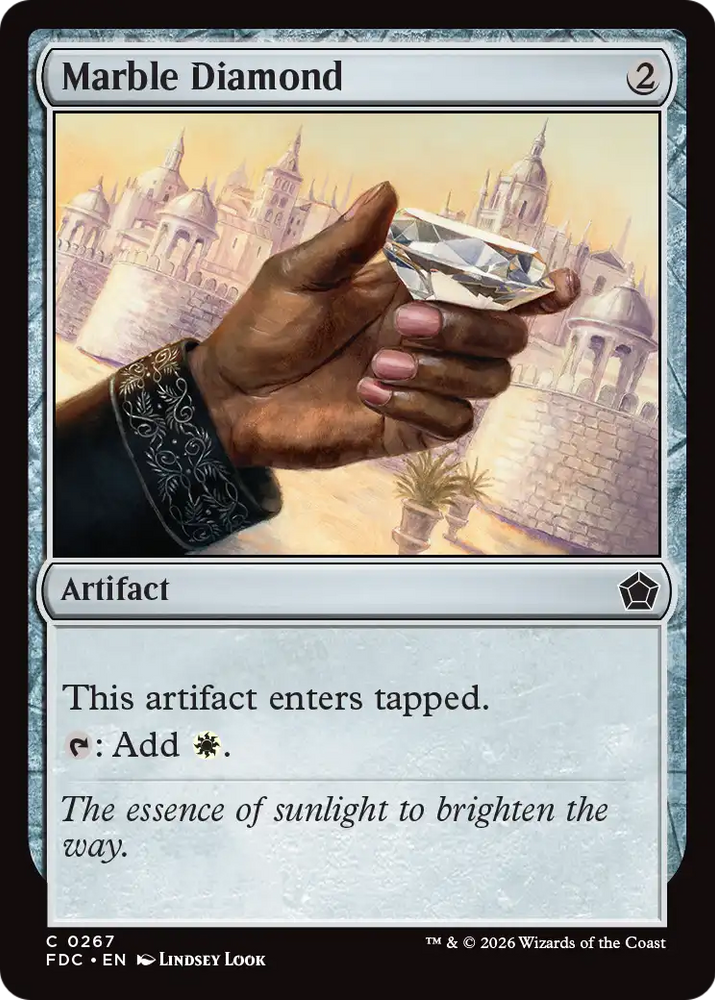 Marble Diamond [Foundations Commander] Magic: The Gathering