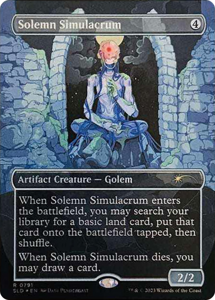 Solemn Simulacrum (0791) (Galaxy Foil) [Secret Lair Drop Series] Magic: The Gathering