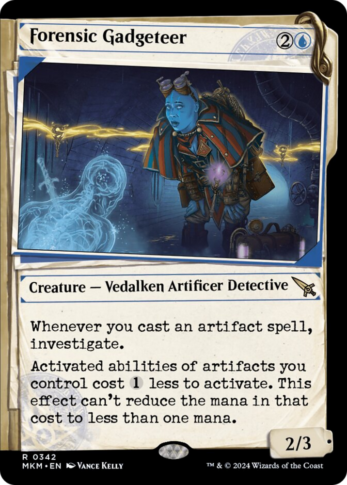 Forensic Gadgeteer (Showcase) [Murders at Karlov Manor] Magic: The Gathering