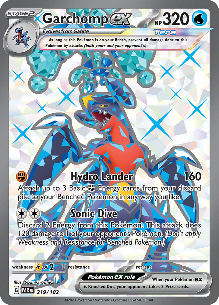 Garchomp ex (219/182) [Scarlet & Violet: Paradox Rift] Pokémon