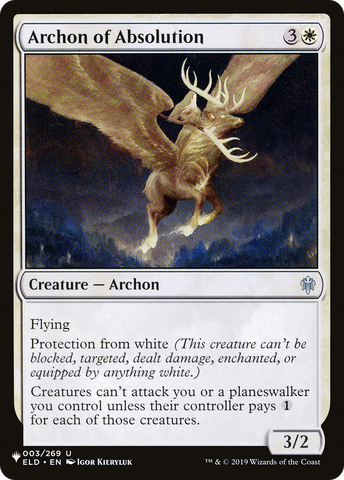 Archon of Absolution [The List] Magic: The Gathering