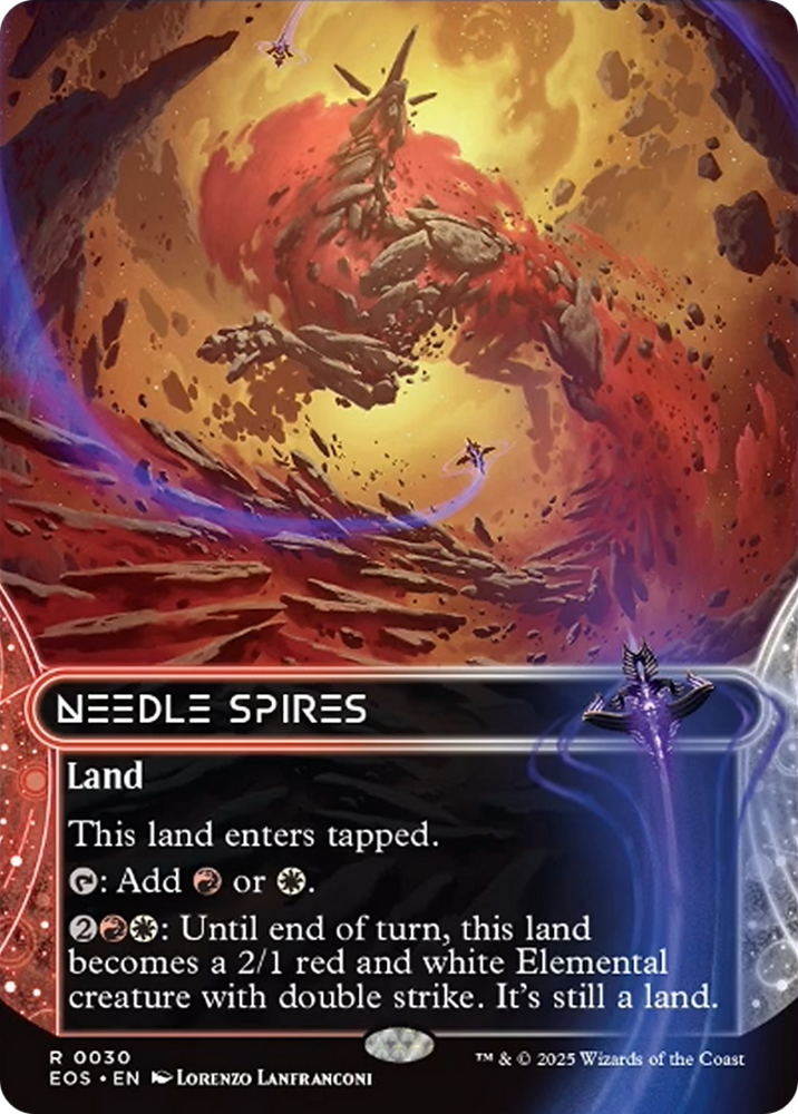 Needle Spires (0030) (Borderless) [Edge of Eternities: Stellar Sights] Magic: The Gathering