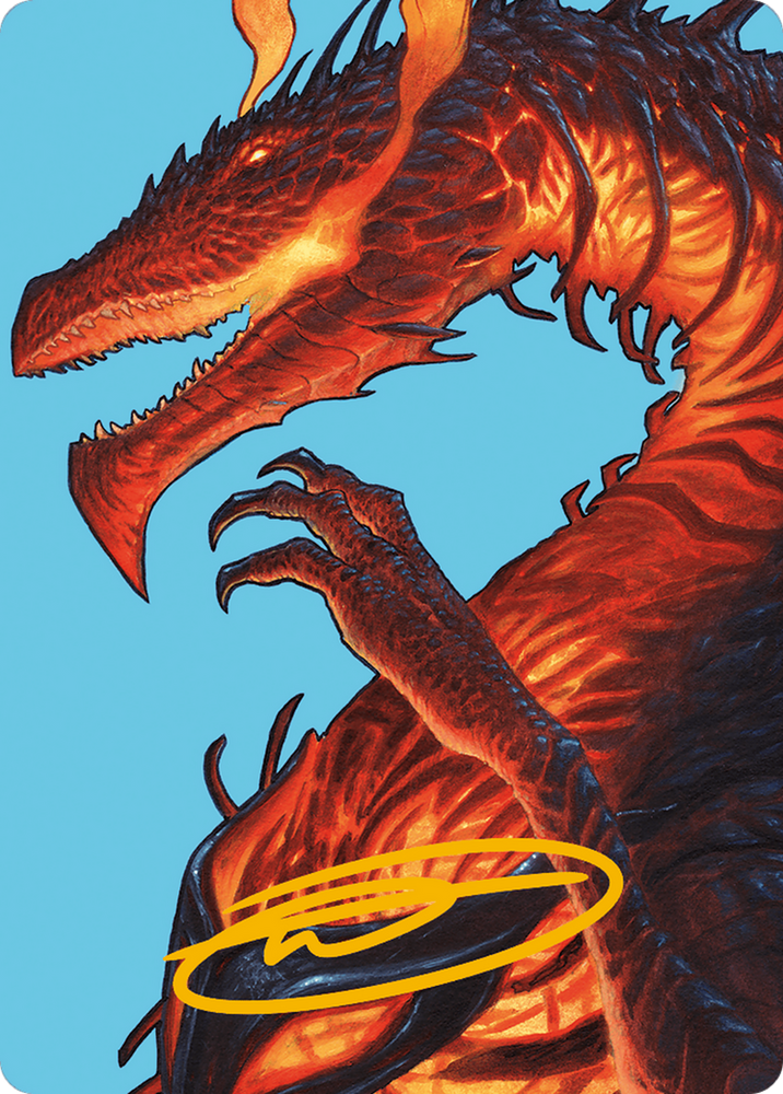 Herigast, Erupting Nullkite Art Card (Gold-Stamped Signature) [Modern Horizons 3 Art Series] Magic: The Gathering