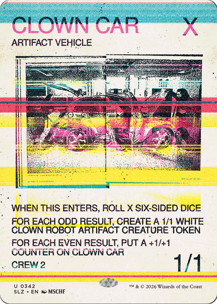 Clown Car (0342) [Secret Lair x MSCHF: The Zeta Set] Magic: The Gathering