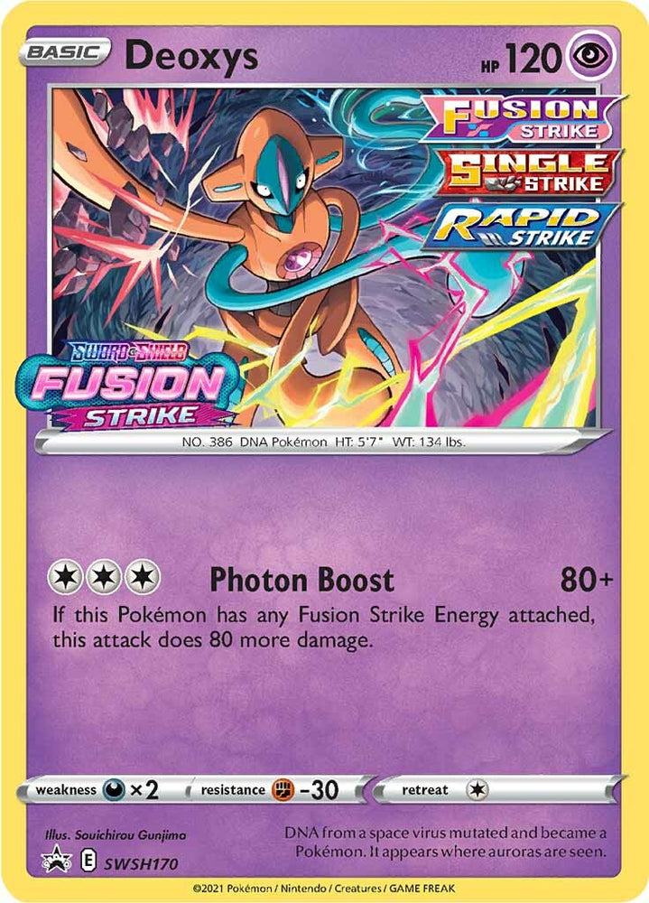 Deoxys (SWSH170) (Prerelease Promo) [Sword & Shield: Black Star Promos] Pokémon