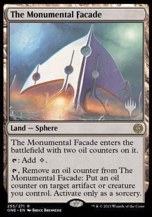 The Monumental Facade (Promo Pack) [Phyrexia: All Will Be One Promos] Magic: The Gathering