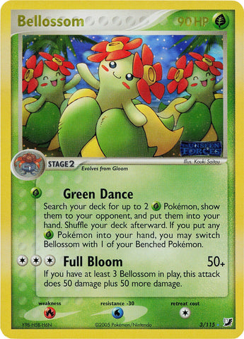 Bellossom (3/115) (Stamped) [EX: Unseen Forces] Pokémon