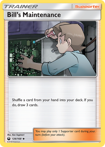 Bill's Maintenance (126/168) [Sun & Moon: Celestial Storm] Pokémon