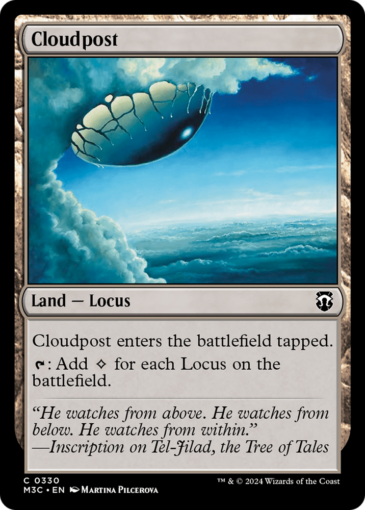 Cloudpost (Ripple Foil) [Modern Horizons 3 Commander] Magic: The Gathering