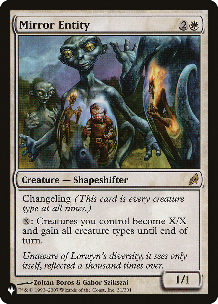 Mirror Entity (LRW) [The List] Magic: The Gathering