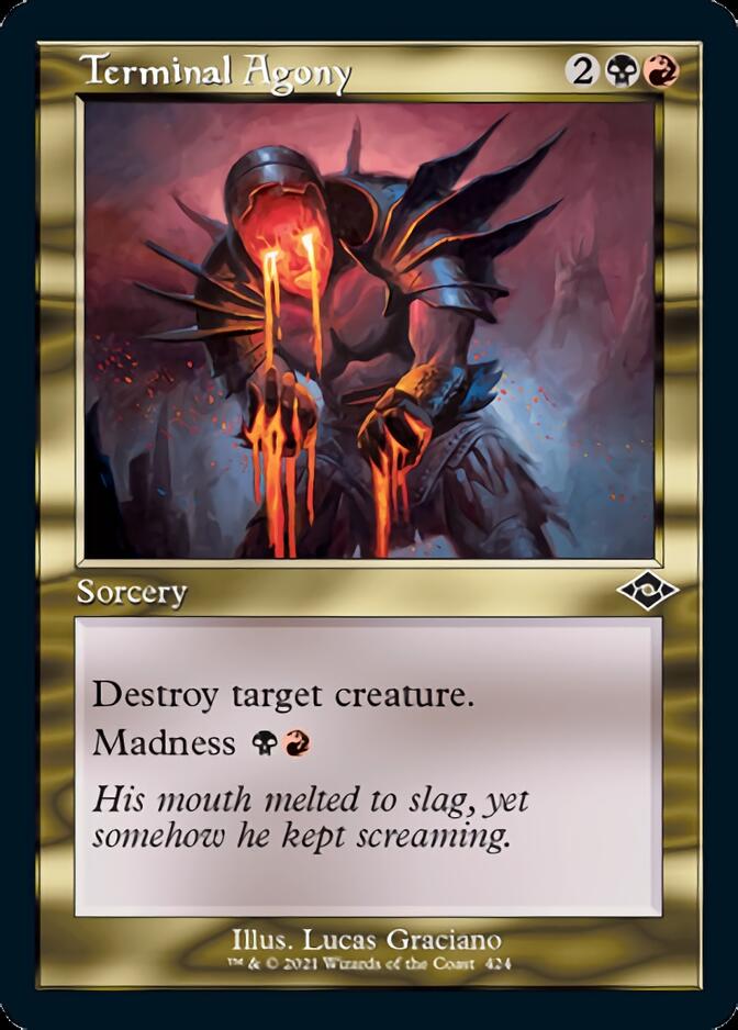 Terminal Agony (Retro Foil Etched) [Modern Horizons 2] Magic: The Gathering