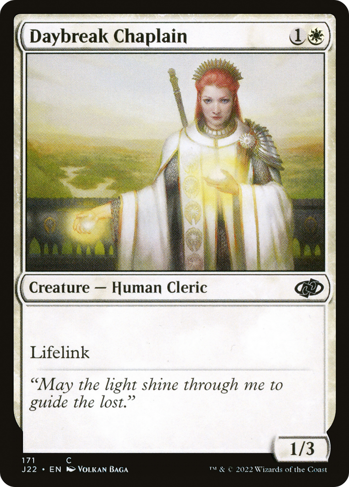 Daybreak Chaplain [Jumpstart 2022] Magic: The Gathering