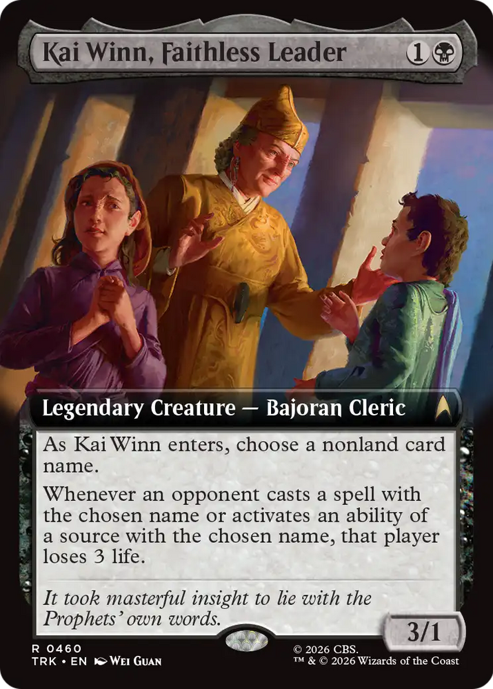Kai Winn, Faithless Leader (Extended Art) [Star Trek] Magic: The Gathering