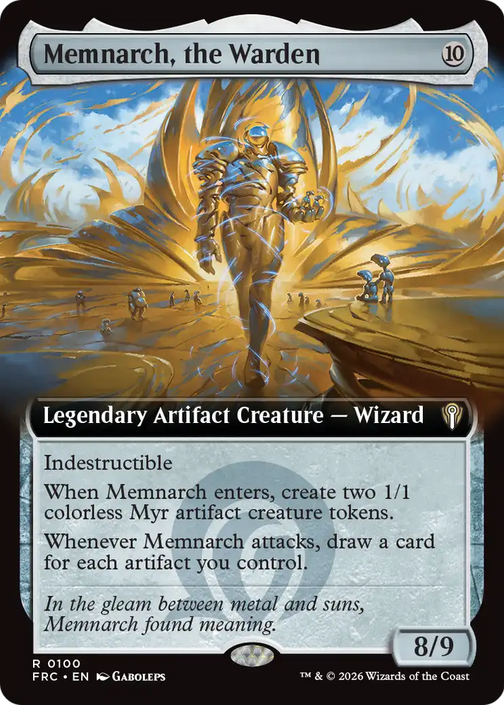 Memnarch, the Warden (Extended Art) [Reality Fracture Commander] Magic: The Gathering
