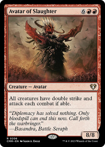Avatar of Slaughter [Commander Masters] Magic: The Gathering