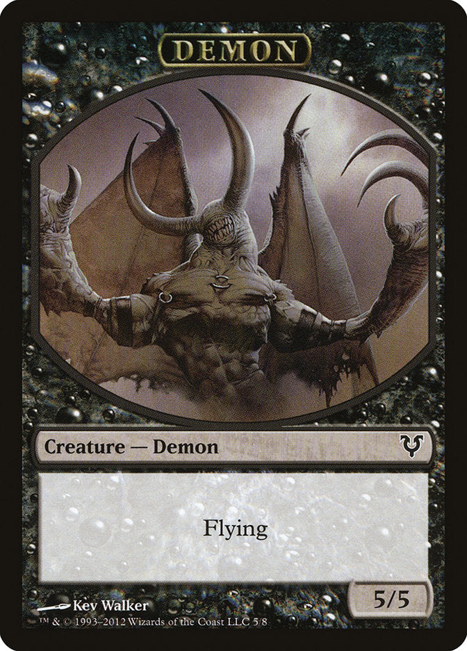 Demon Token [Avacyn Restored Tokens] Magic: The Gathering
