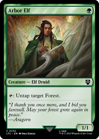 Arbor Elf [The Lord of the Rings: Tales of Middle-Earth Commander] Magic: The Gathering