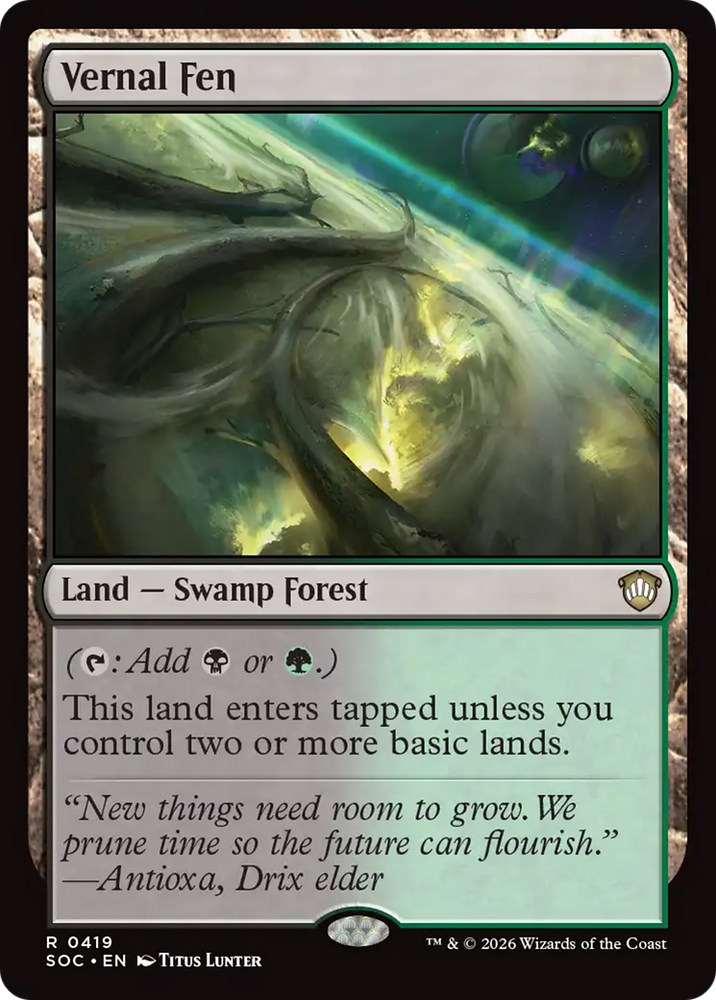 Vernal Fen [Secrets of Strixhaven Commander] Magic: The Gathering