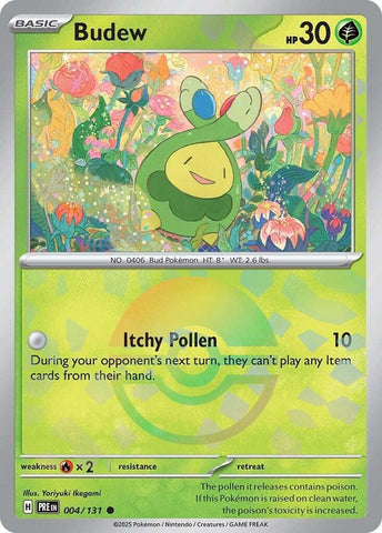 Budew (004/131) (Poke Ball Pattern) [Scarlet & Violet: Prismatic Evolutions] Pokémon