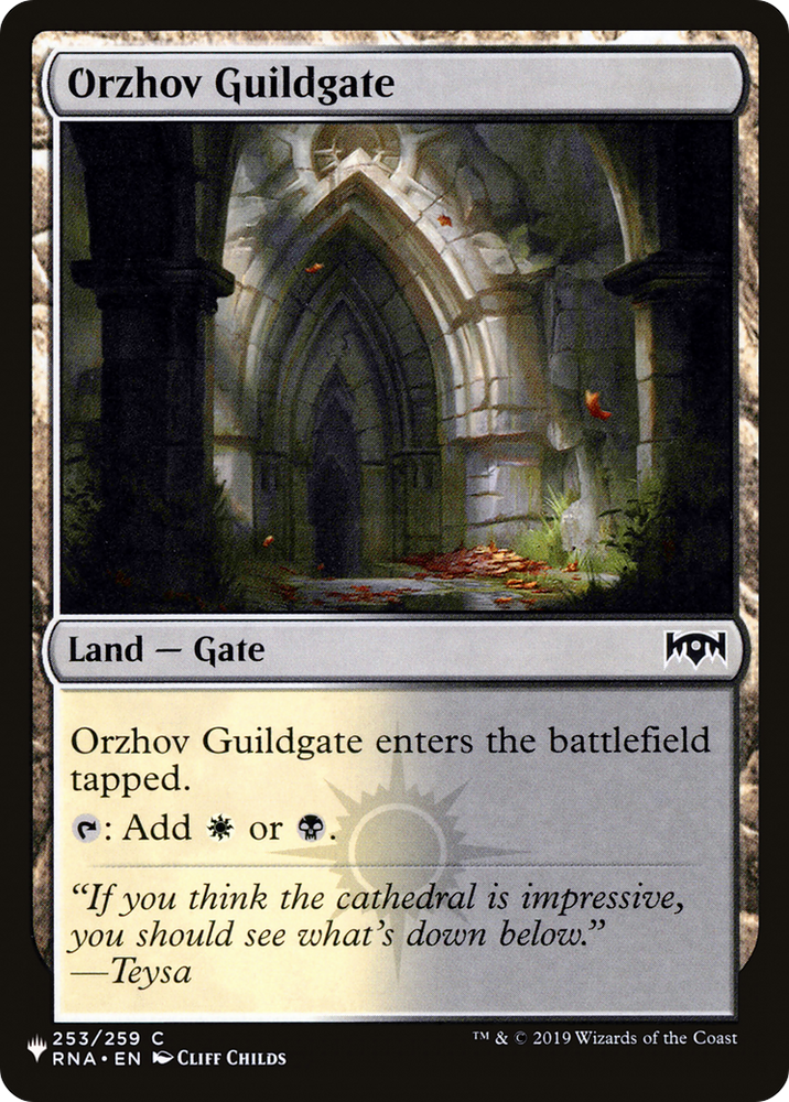 Orzhov Guildgate (253) [The List] Magic: The Gathering