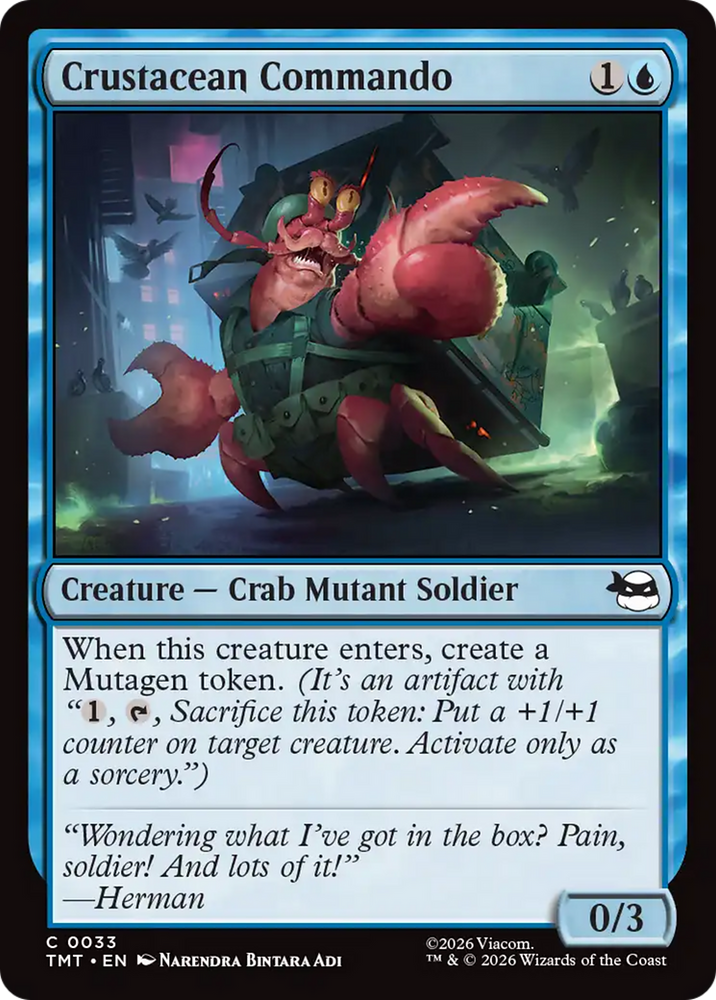 Crustacean Commando [Teenage Mutant Ninja Turtles] Magic: The Gathering