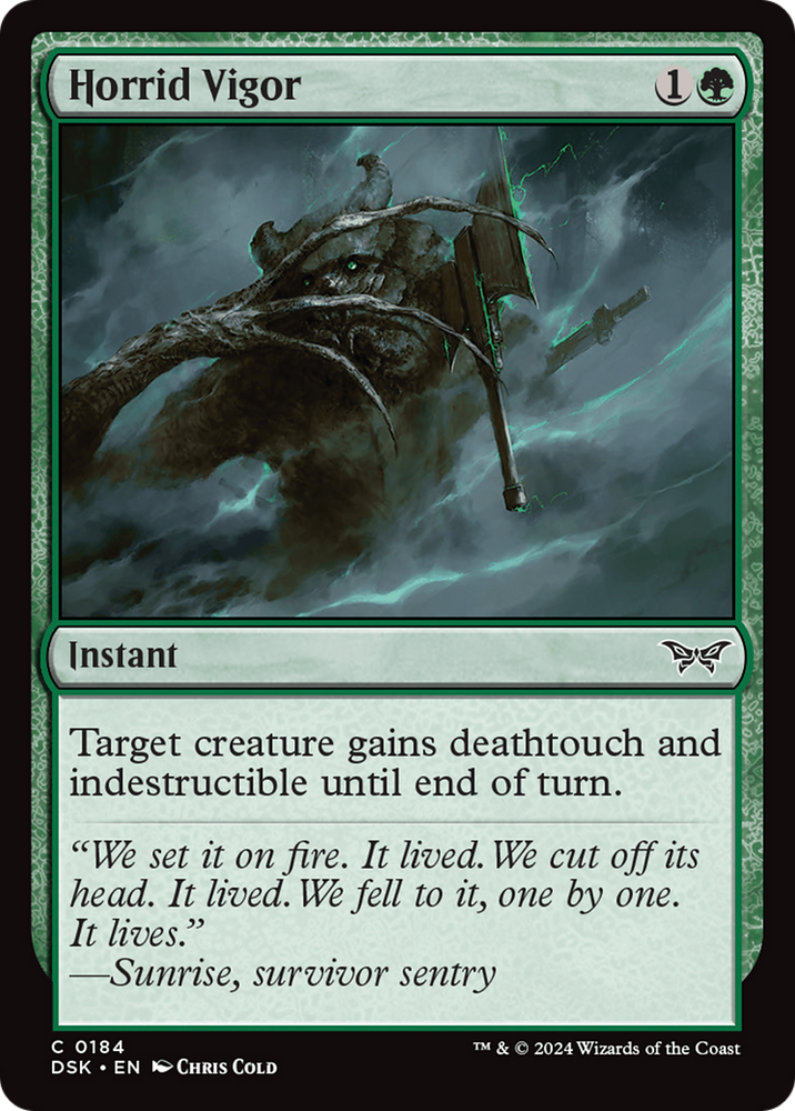 Horrid Vigor [Duskmourn: House of Horror] Magic: The Gathering