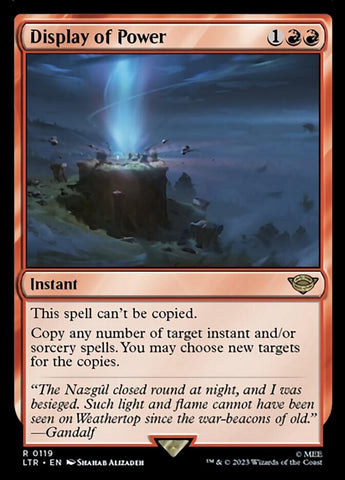 Display of Power [The Lord of the Rings: Tales of Middle-Earth] Magic: The Gathering