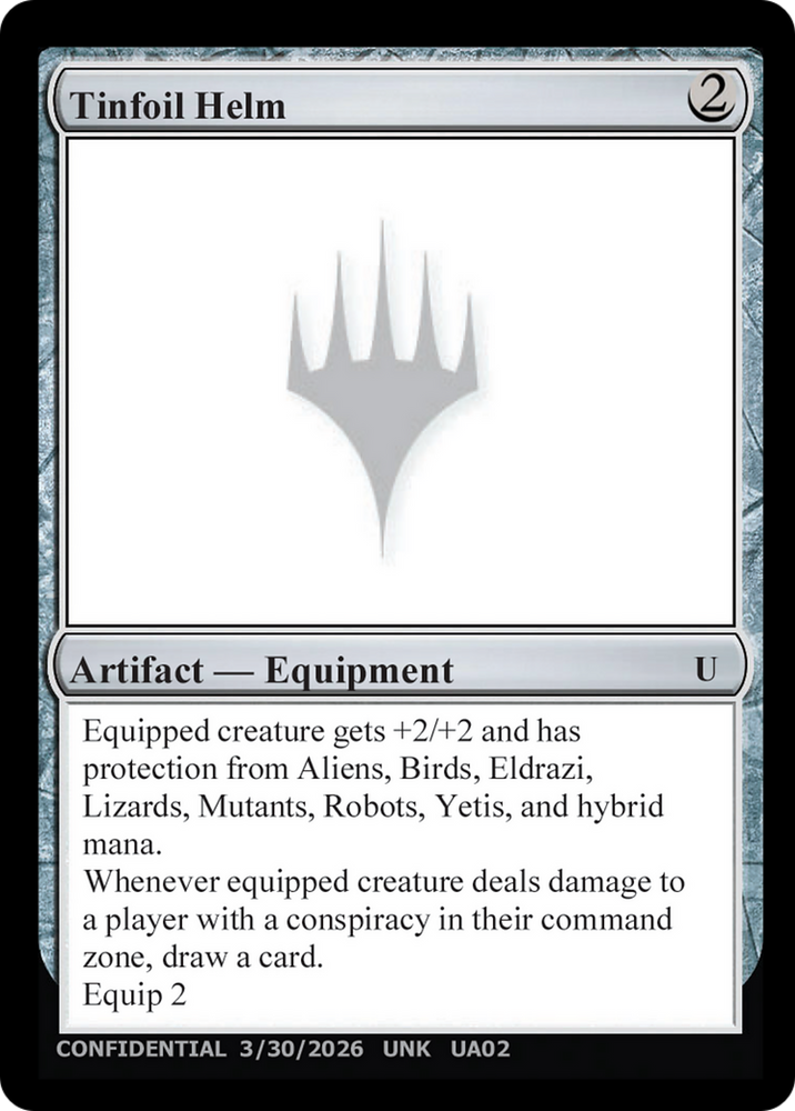 Tinfoil Helm [Unknown Event] Magic: The Gathering