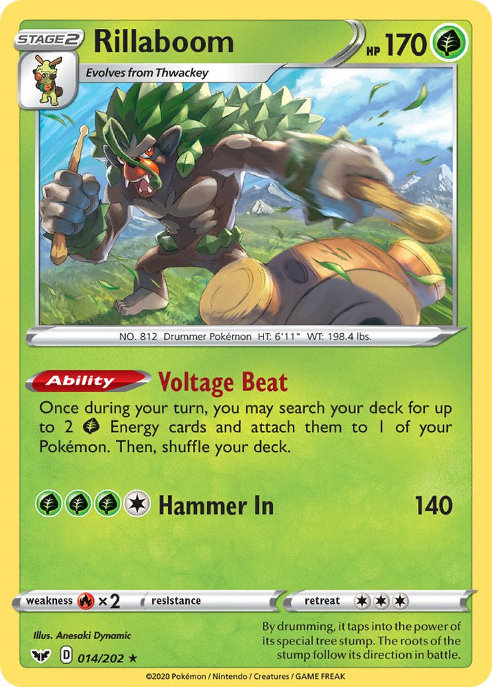 Rillaboom (014/202) (Theme Deck Exclusive) [Sword & Shield: Base Set] Pokémon