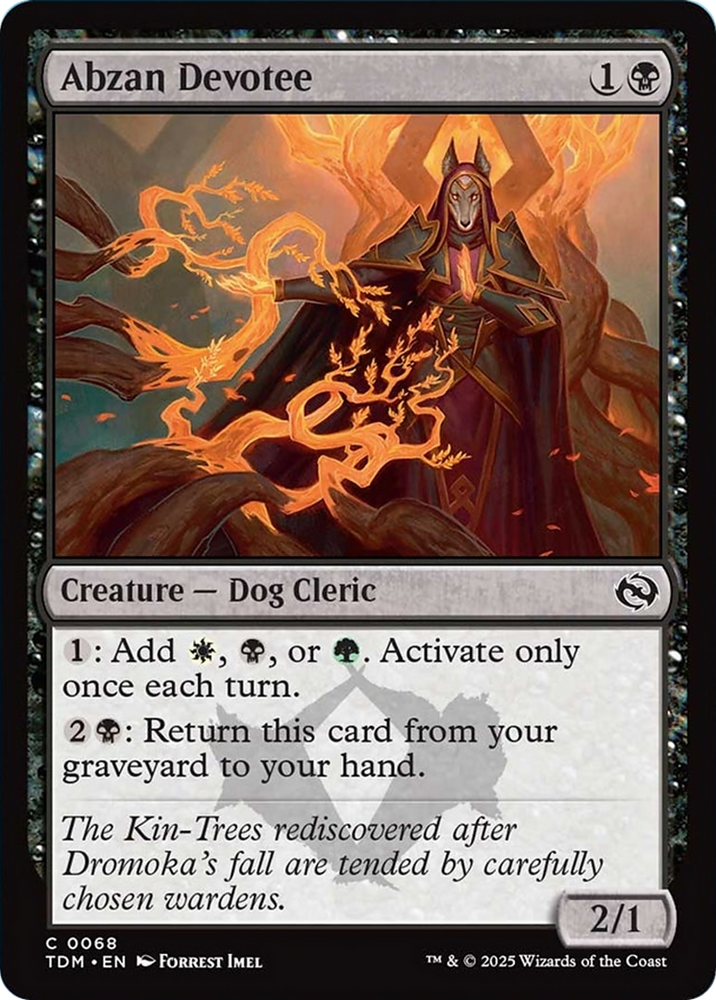 Abzan Devotee [Tarkir: Dragonstorm] Magic: The Gathering