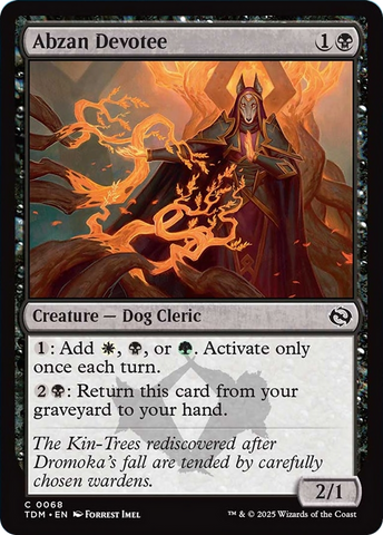Abzan Devotee [Tarkir: Dragonstorm] Magic: The Gathering