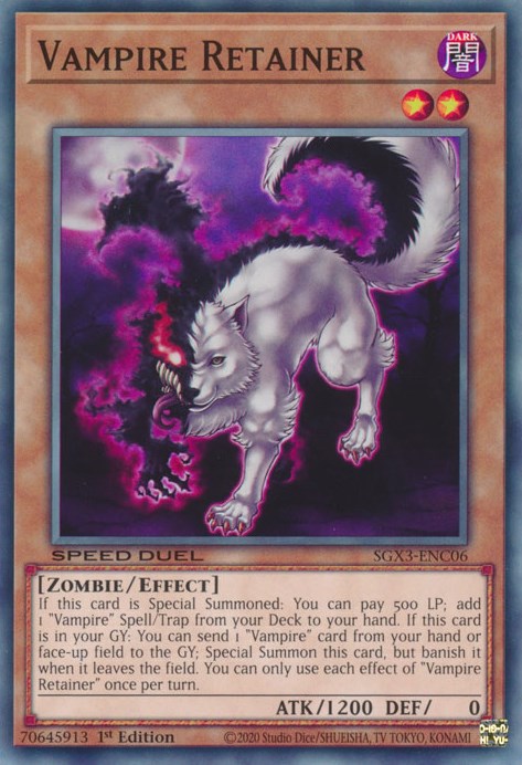 Vampire Retainer [SGX3-ENC06] Common Yu-Gi-Oh!