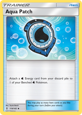 Aqua Patch (119/145) [Sun & Moon: Guardians Rising] Pokémon