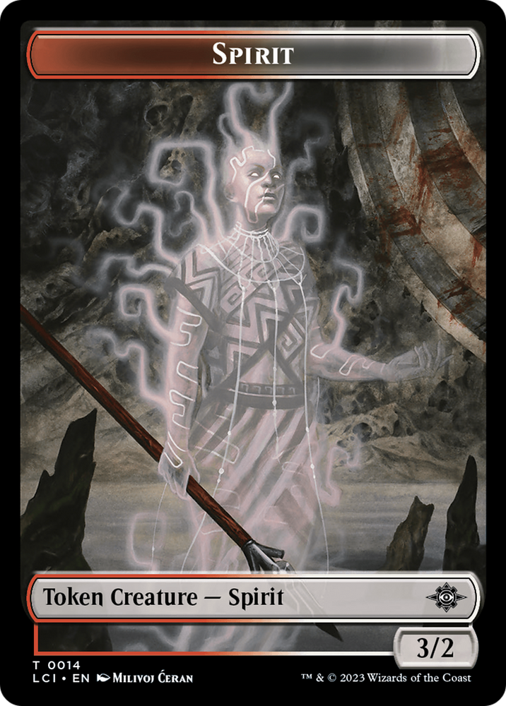 Vampire // Spirit Double-Sided Token [The Lost Caverns of Ixalan Tokens] Magic: The Gathering