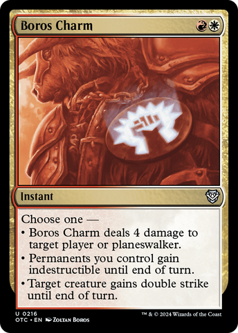Boros Charm [Outlaws of Thunder Junction Commander] Magic: The Gathering