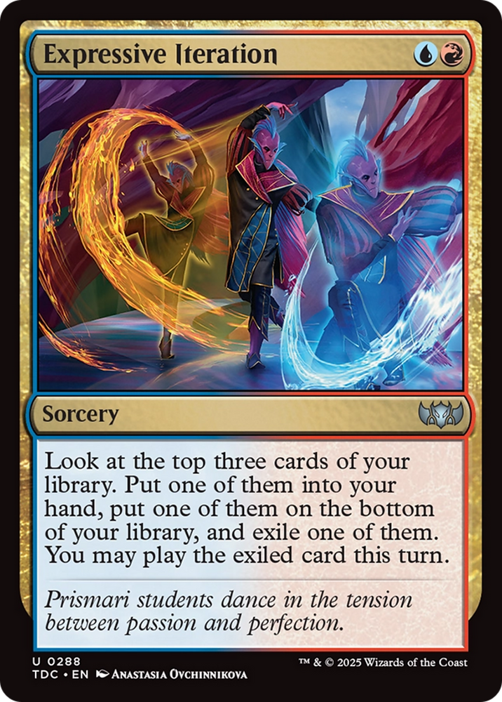 Expressive Iteration [Tarkir: Dragonstorm Commander] Magic: The Gathering