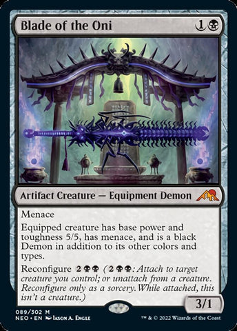 Blade of the Oni [Kamigawa: Neon Dynasty] Magic: The Gathering