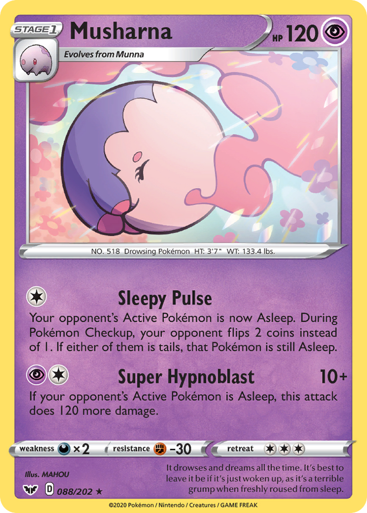 Musharna (088/202) [Sword & Shield: Base Set] Pokémon