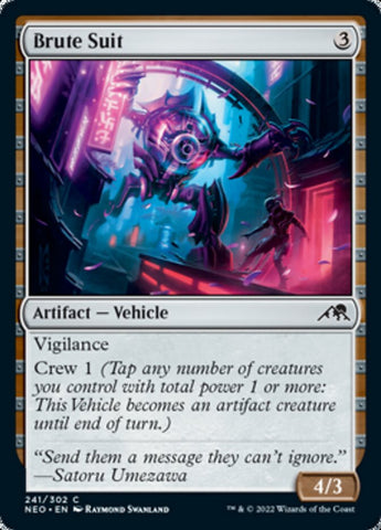 Brute Suit [Kamigawa: Neon Dynasty] Magic: The Gathering