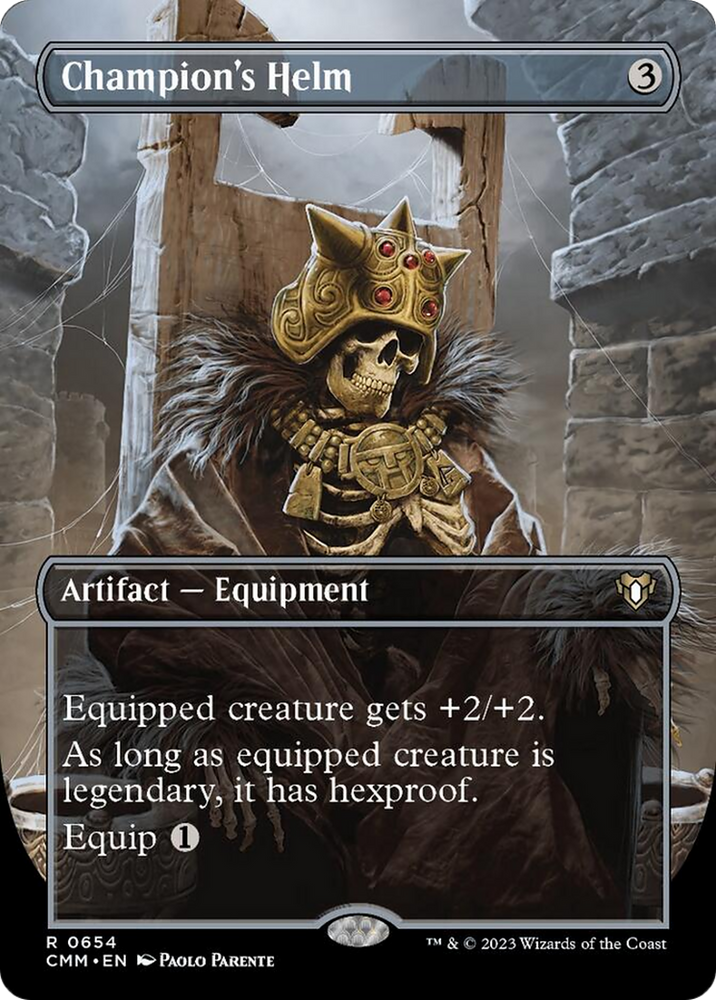 Champion's Helm (Borderless Alternate Art) [Commander Masters] Magic: The Gathering
