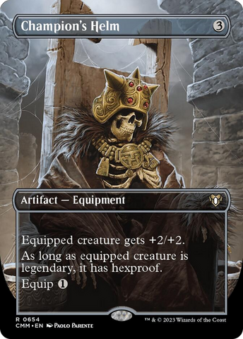 Champion's Helm (Borderless Alternate Art) [Commander Masters] Magic: The Gathering