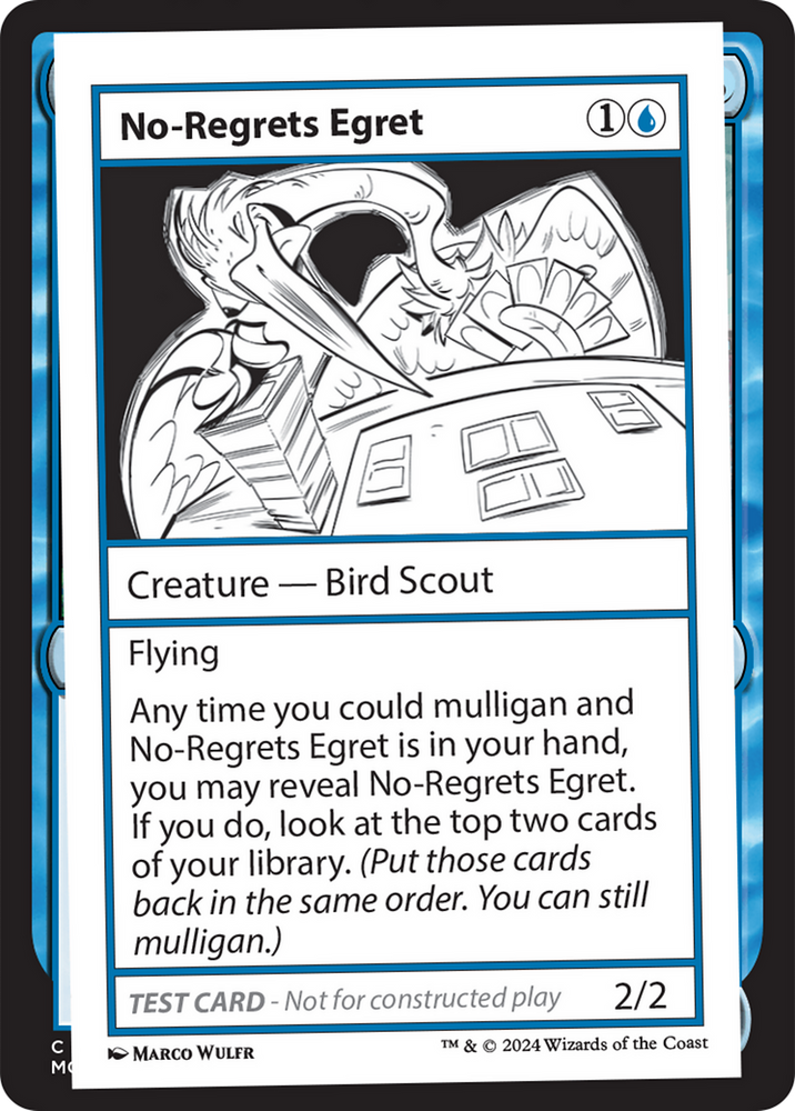 No-Regrets Egret [Mystery Booster 2 Playtest Cards] Magic: The Gathering